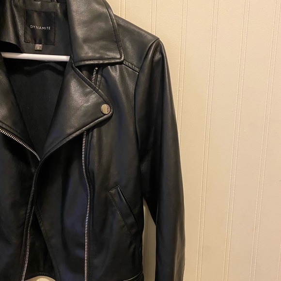 Dynamite Kennedy Moro Faux Leather Jacket
